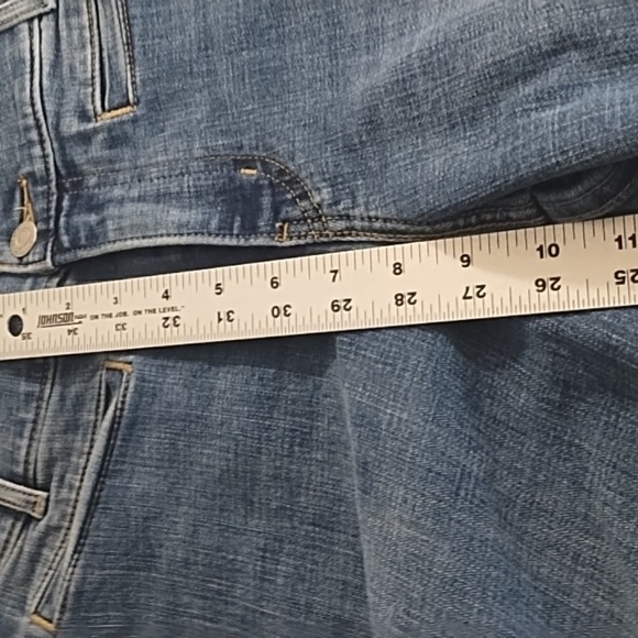 Classic Wide Leg Crop Stretch Levi's Waterless Blue Jeans Soft 6 - Picture 7 of 11